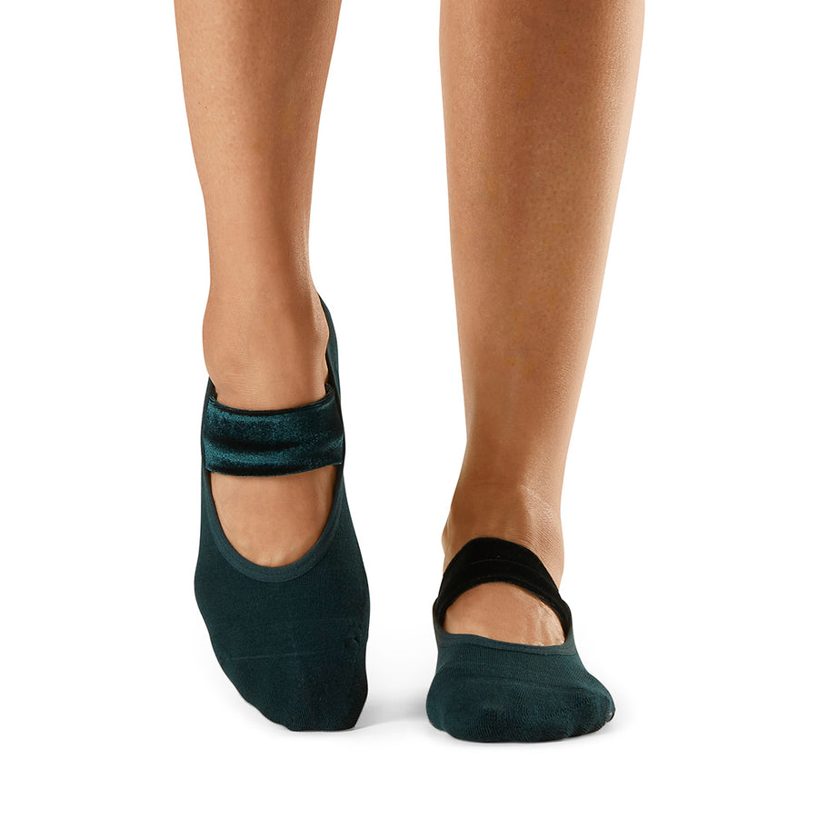 Lola Grip Socks | Forest