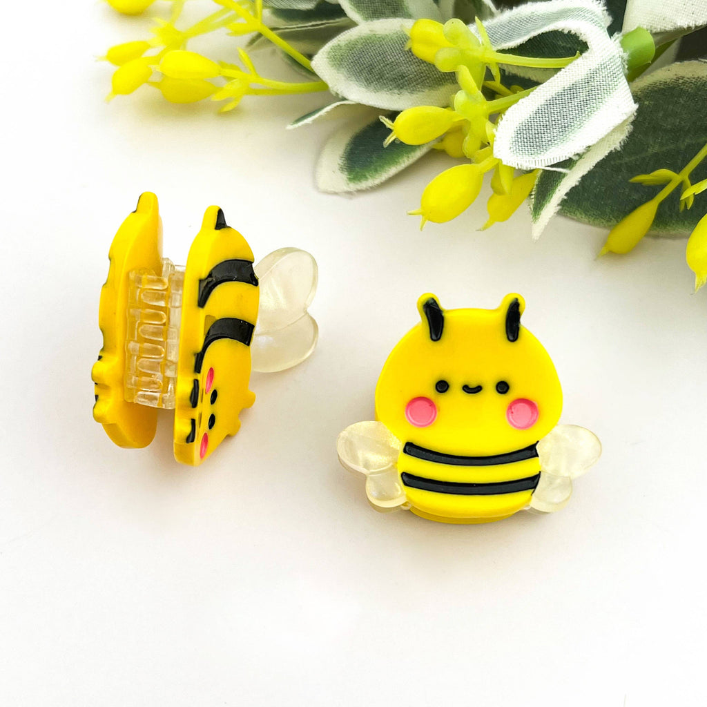 TheDivaSoap - Mini Bee Hair Claw Clip, Insect Hair Clip