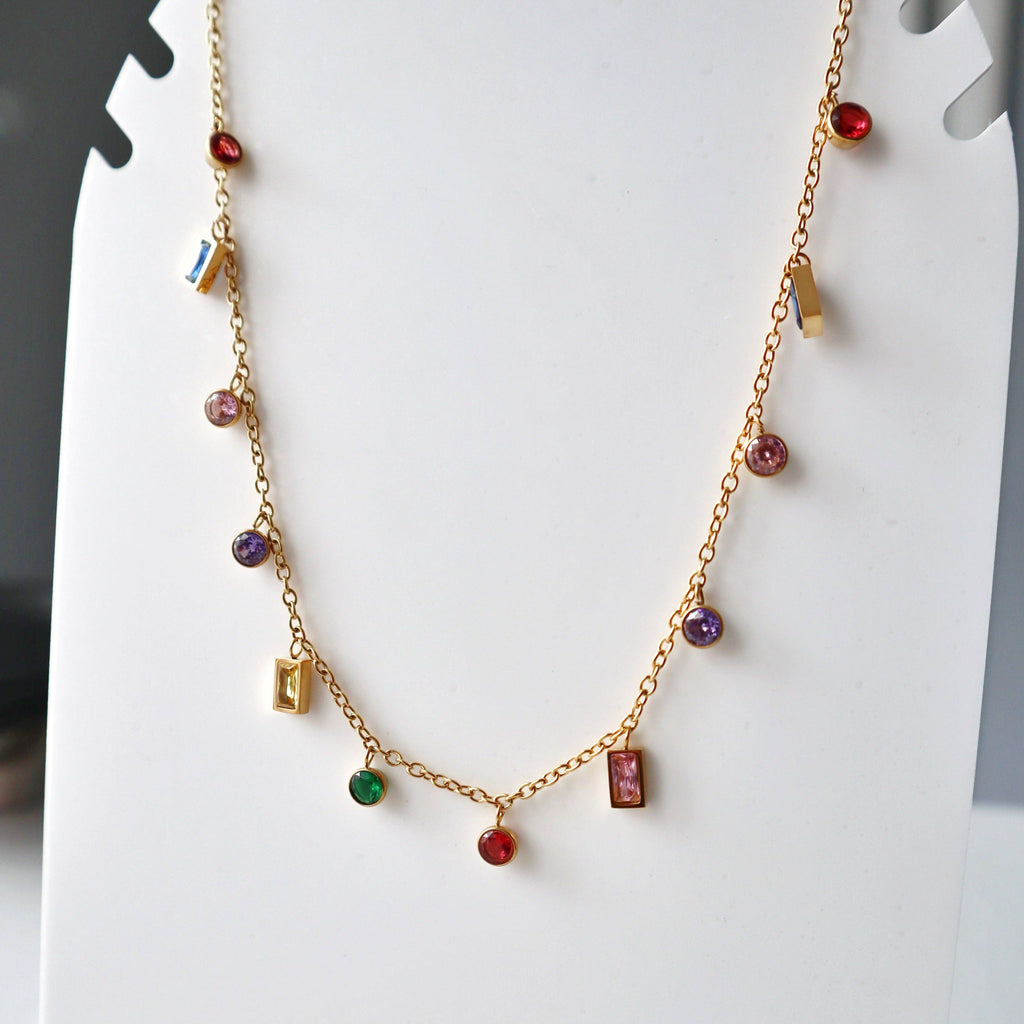 Multicolor Gem Necklace