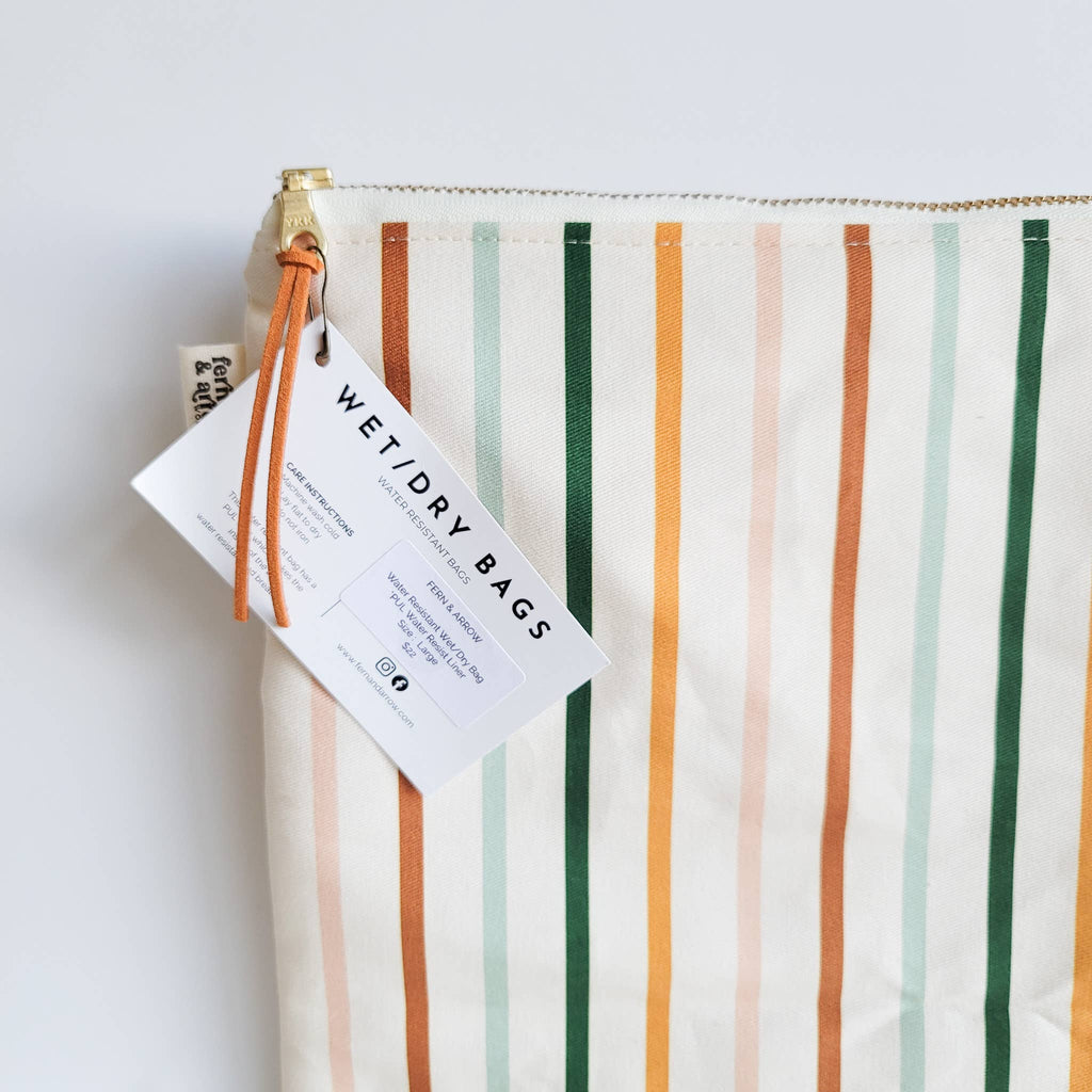 Water Resistant Wet/Dry Bag | Juliette Stripe