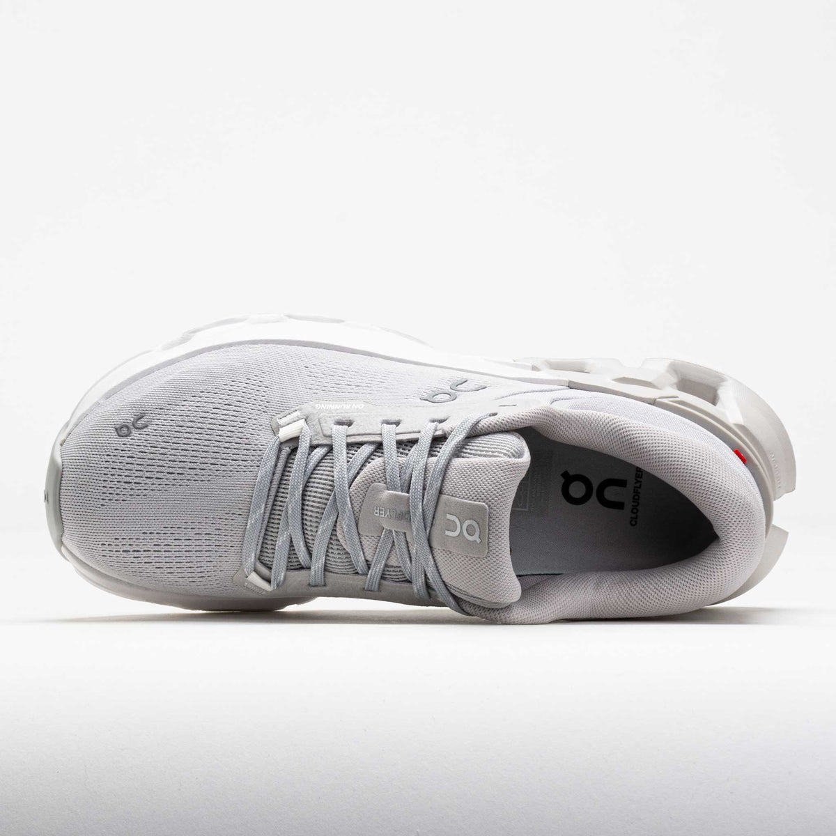 White athletic shoe on a white background