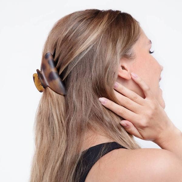 Medium Claw Clips 2pc - Black & Tort