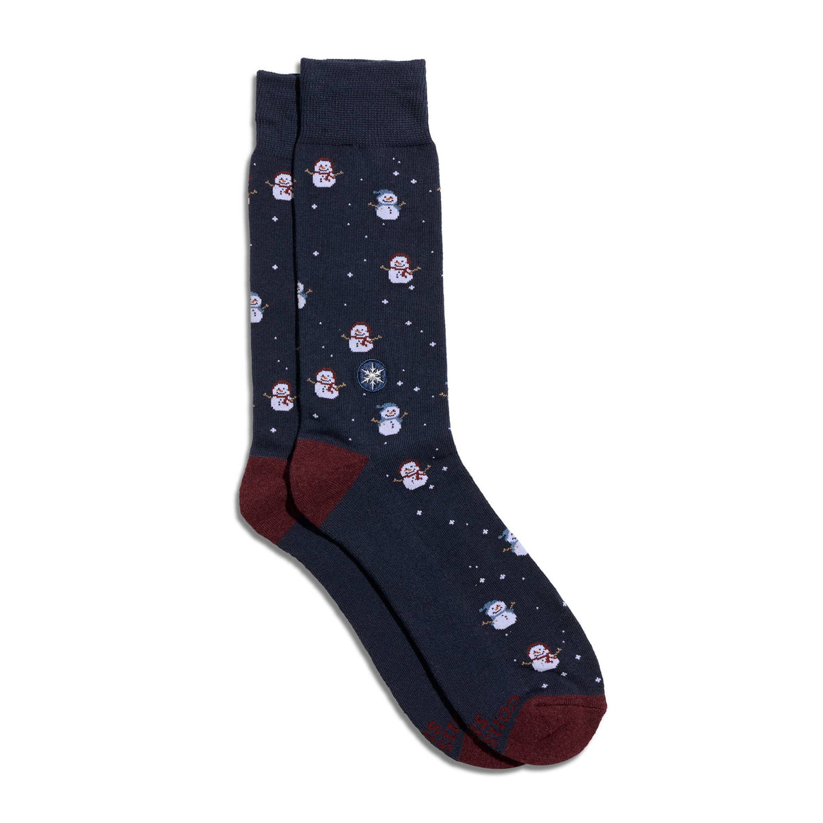 Socks that Give Water | Navy Snowmen