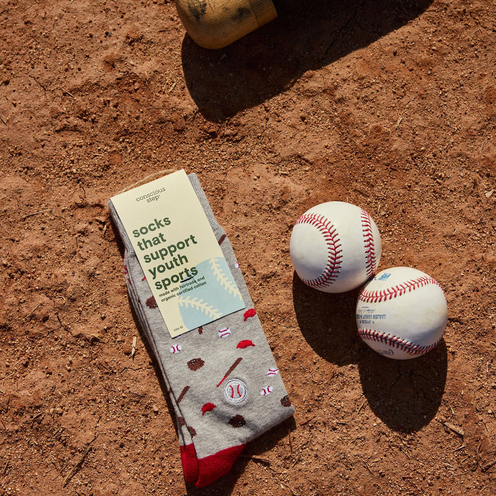 Socks that Support Youth Sports (Baseballs)