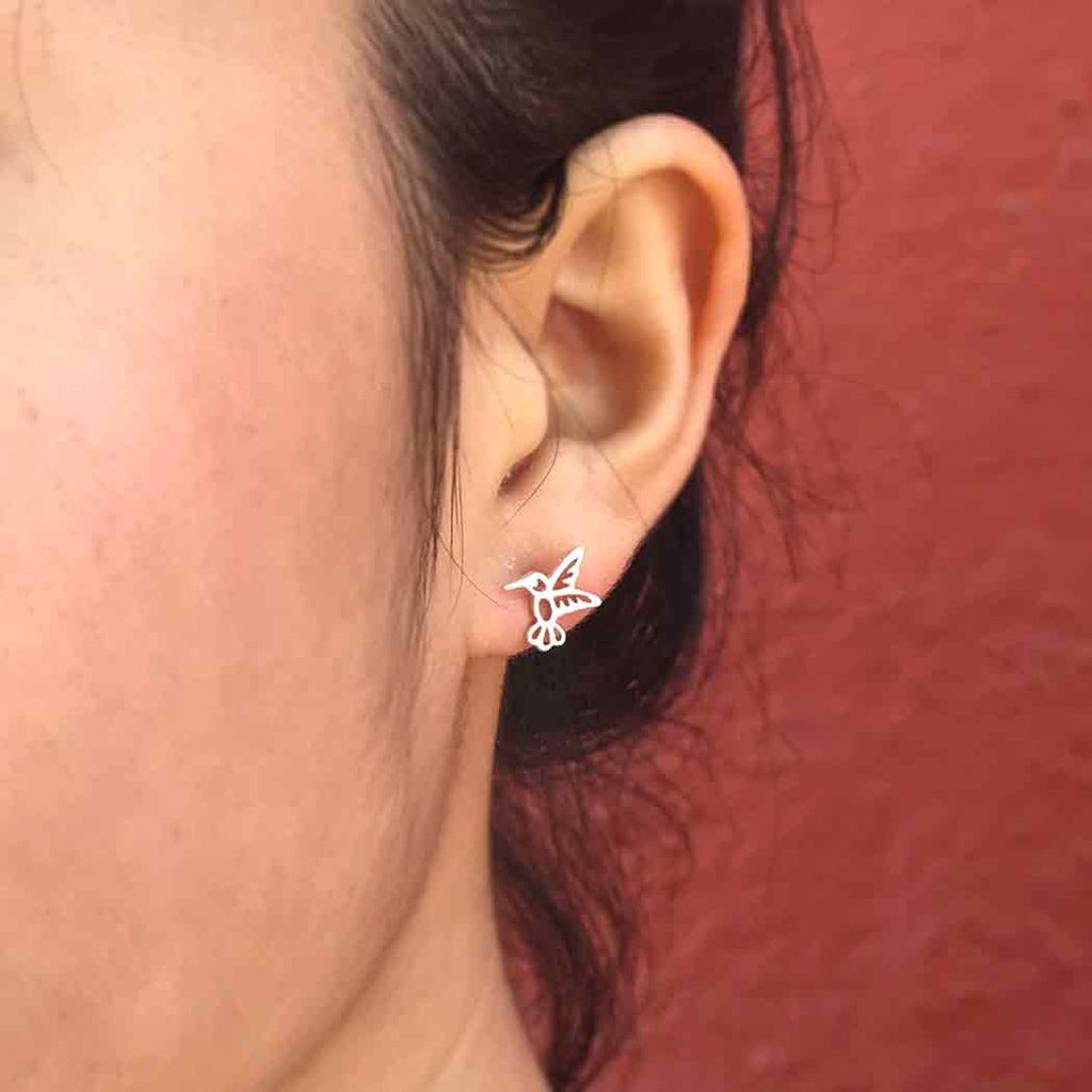 Hummingbird Post Earrings