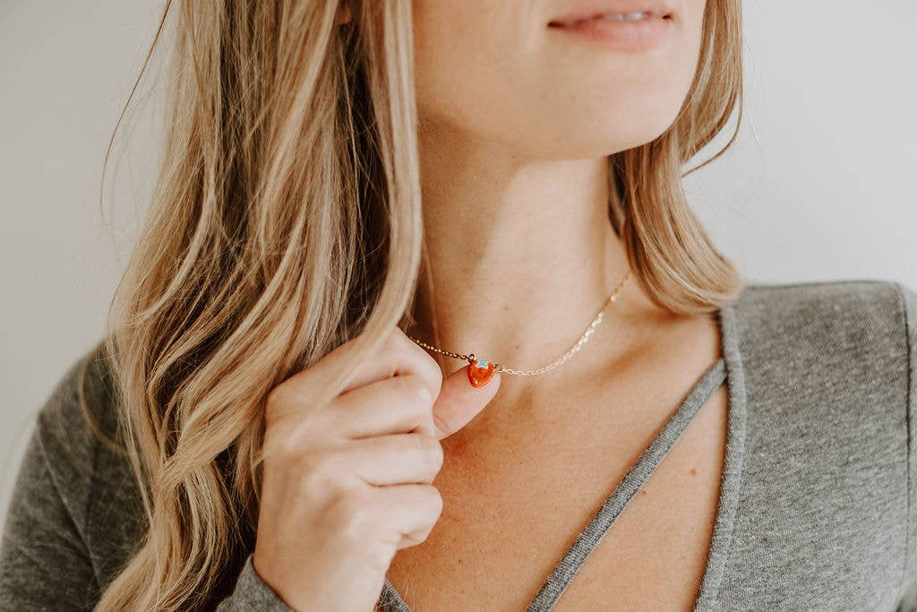 Pendant Necklace | Strawberry
