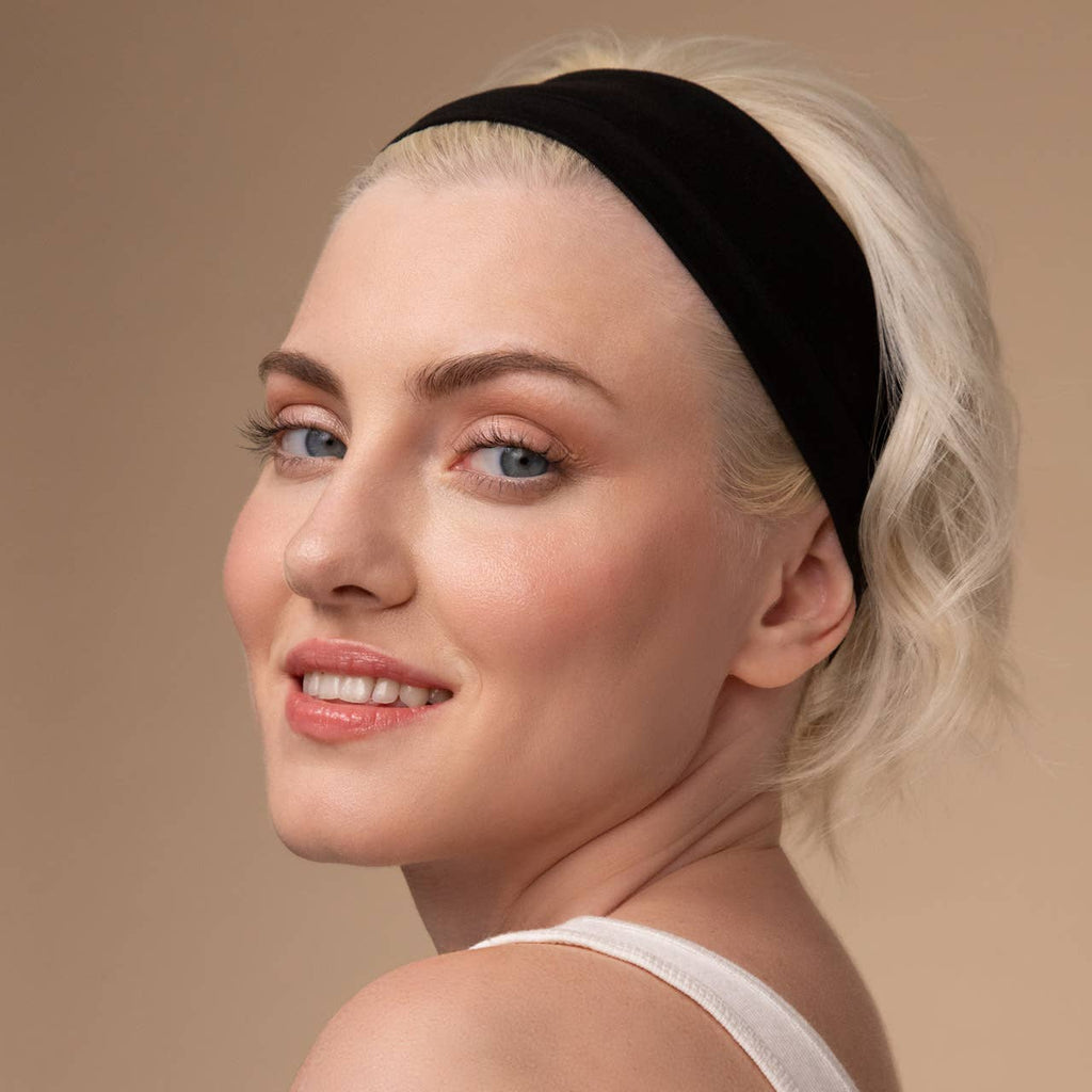 Recycled Active Headbands 3pc Set- Black