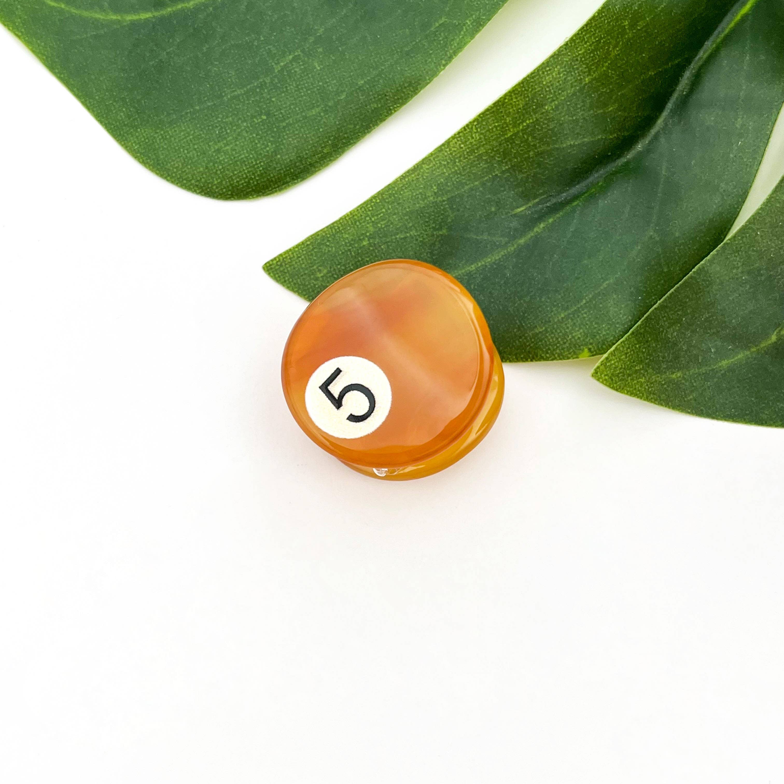 TheDivaSoap - Mini Billiard Ball Acetate Claw Clip, Colorful Hair Clip