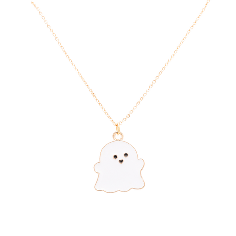 Ghost Enamel  Necklace Children's