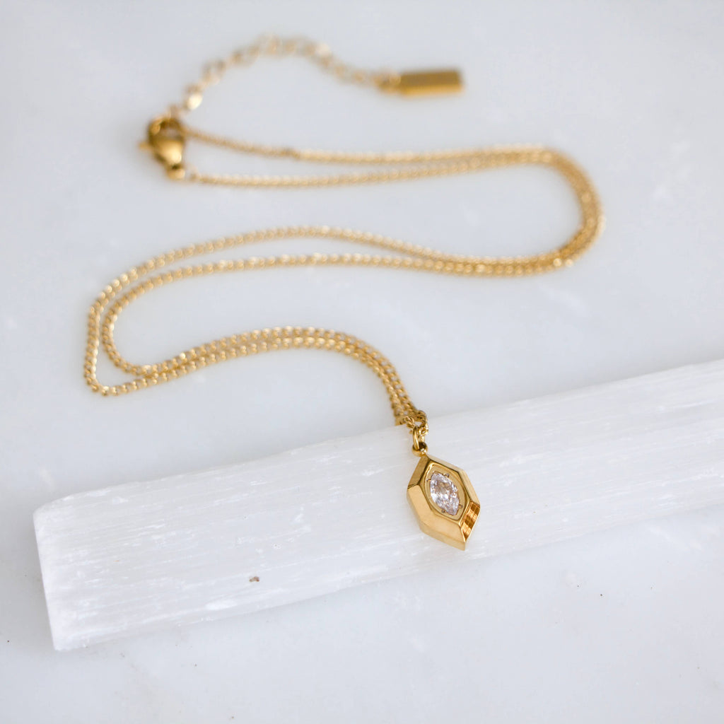 Zircon Diamond Necklace