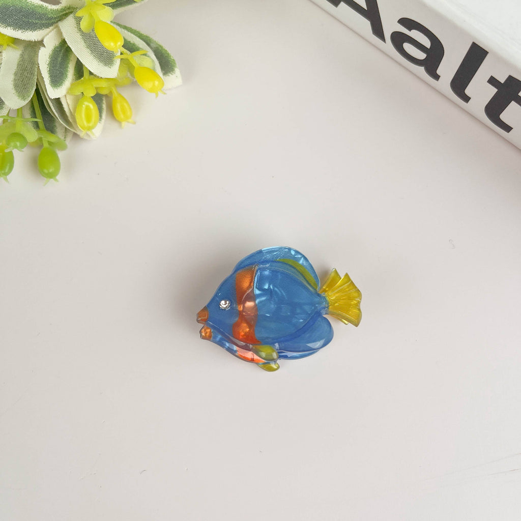 TheDivaSoap - Marine Animal Series Hair Clip, Acetate Mini Claw Clips