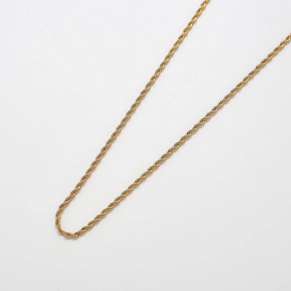Admiral Row Jewelry - Dainty Rope Chain Necklace - Fall, Christmas Jewelry