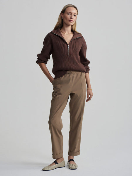 Women's Janie Half Zip Knit | Chestnut