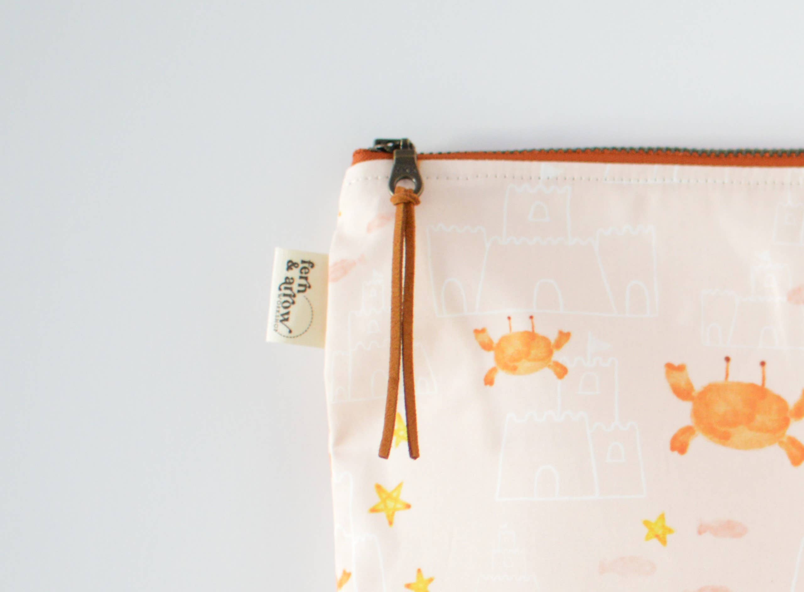 Water Resistant  Wet/Dry Bag | Beach Crabs