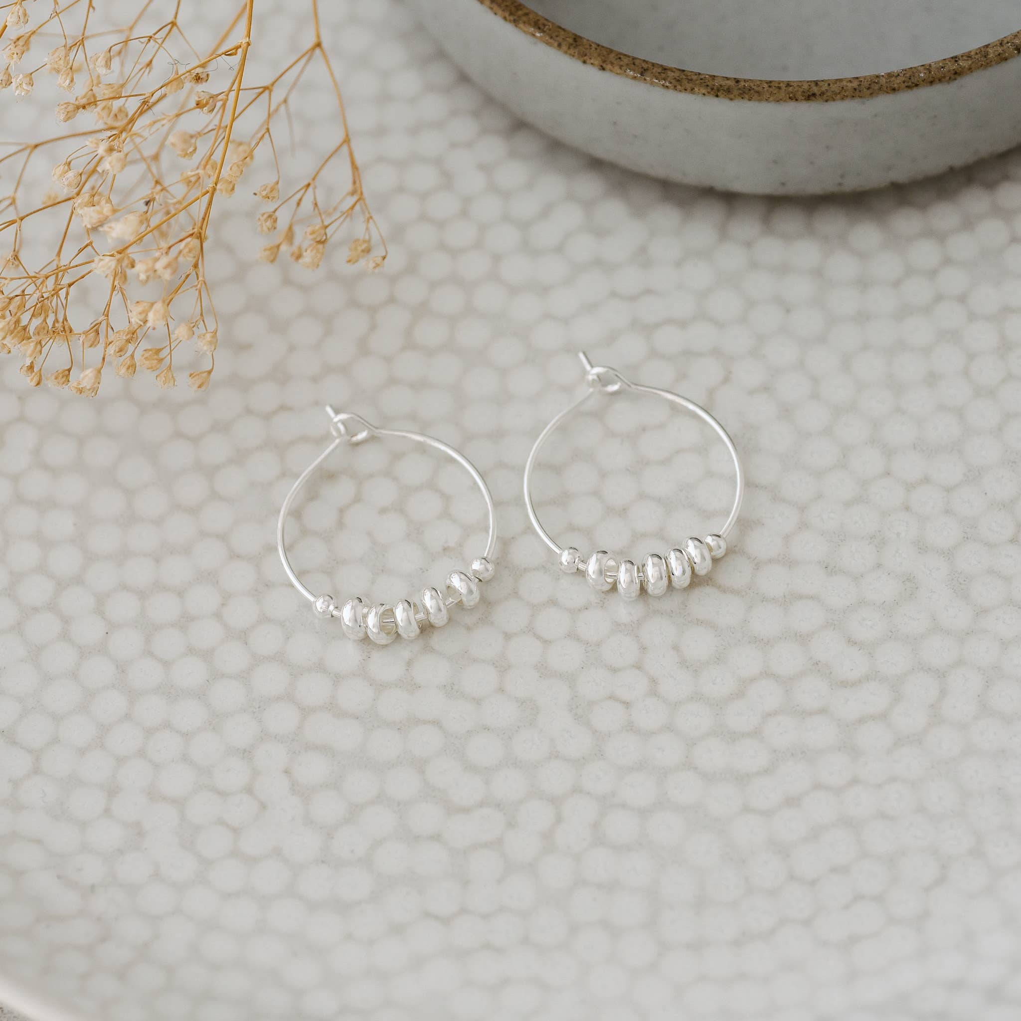 Callie Hoops Silver