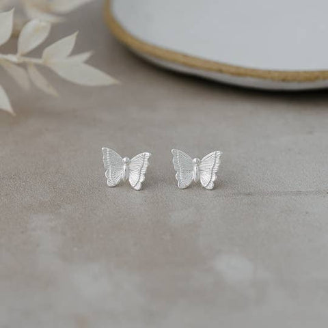 Mariposa Studs | Silver