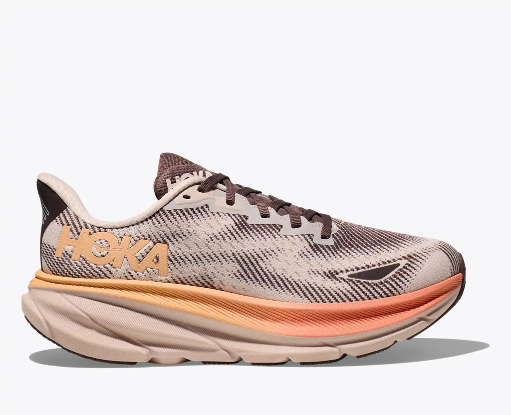 Hoka running shoe on a white background
