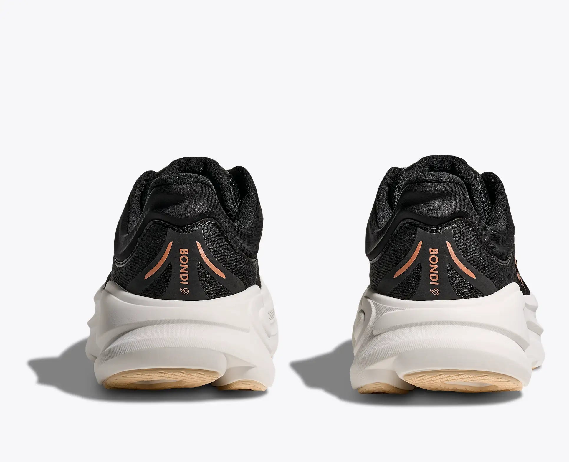 Black and white sneakers with 'Bendi' branding on a white background