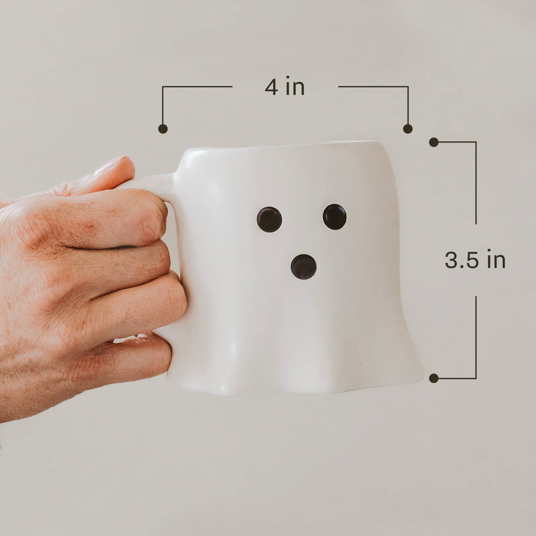 Cream Coffee Mug | Ghost