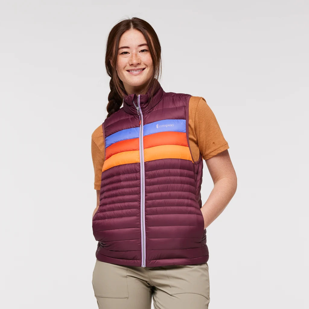 Women's Fuego Down Vest | Acai Stripes