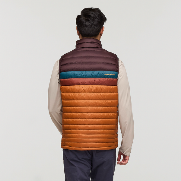 Men's Fuego Down Vest | Coffee and Sienna