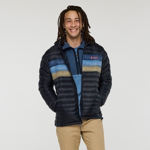 Men's Fuego Hooded Jacket | Carbon Stripes