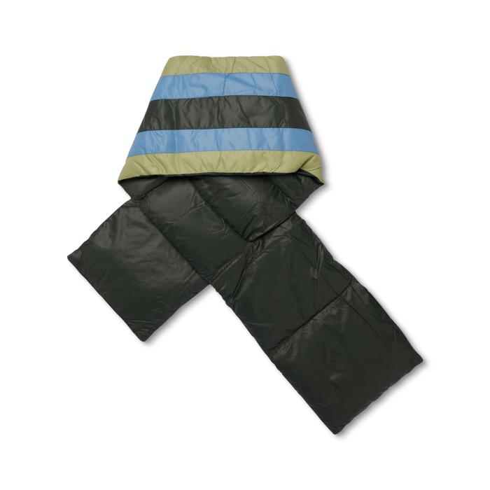 Fuego Down Scarf | Wood Stripes