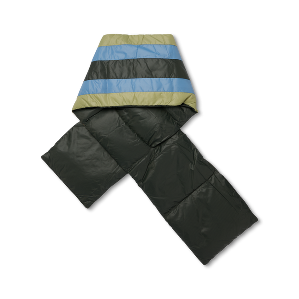 Fuego Down Scarf | Wood Stripes