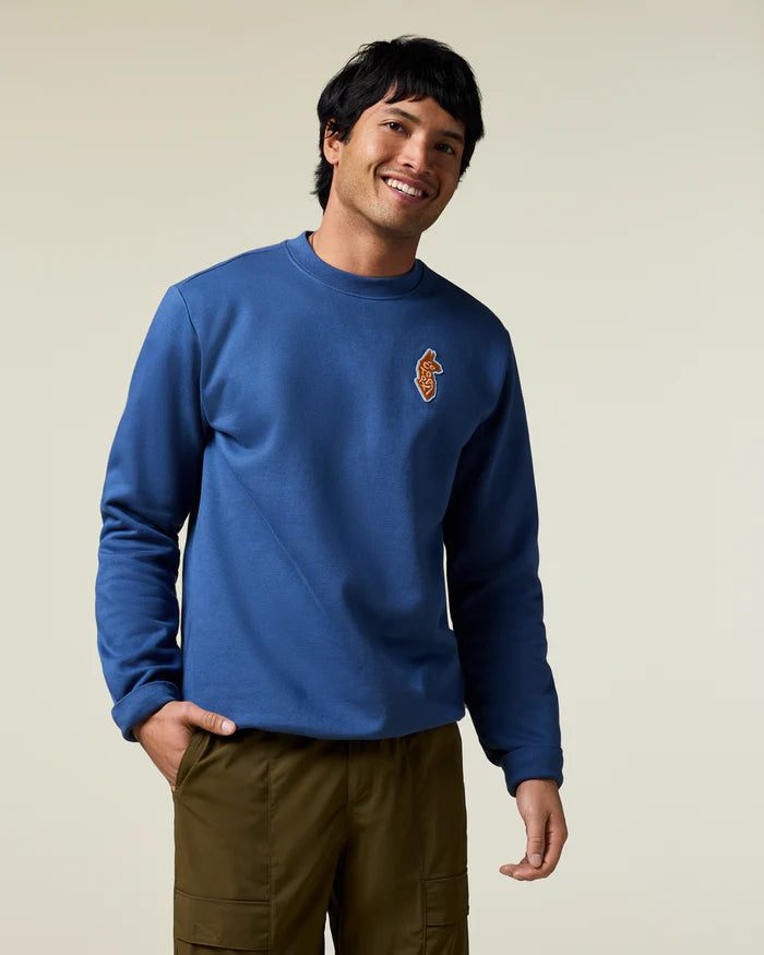 Men's Lava Llama Crew  | Deep Sea