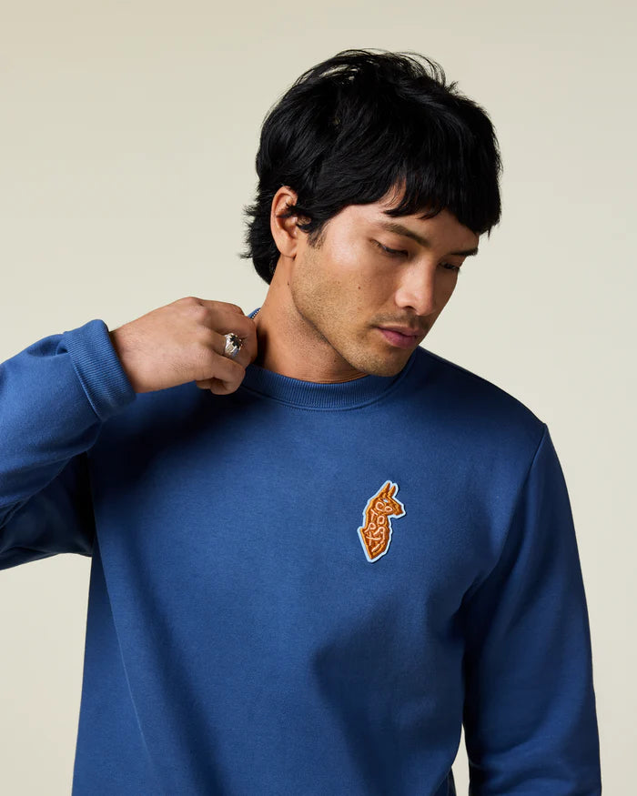 Men's Lava Llama Crew  | Deep Sea
