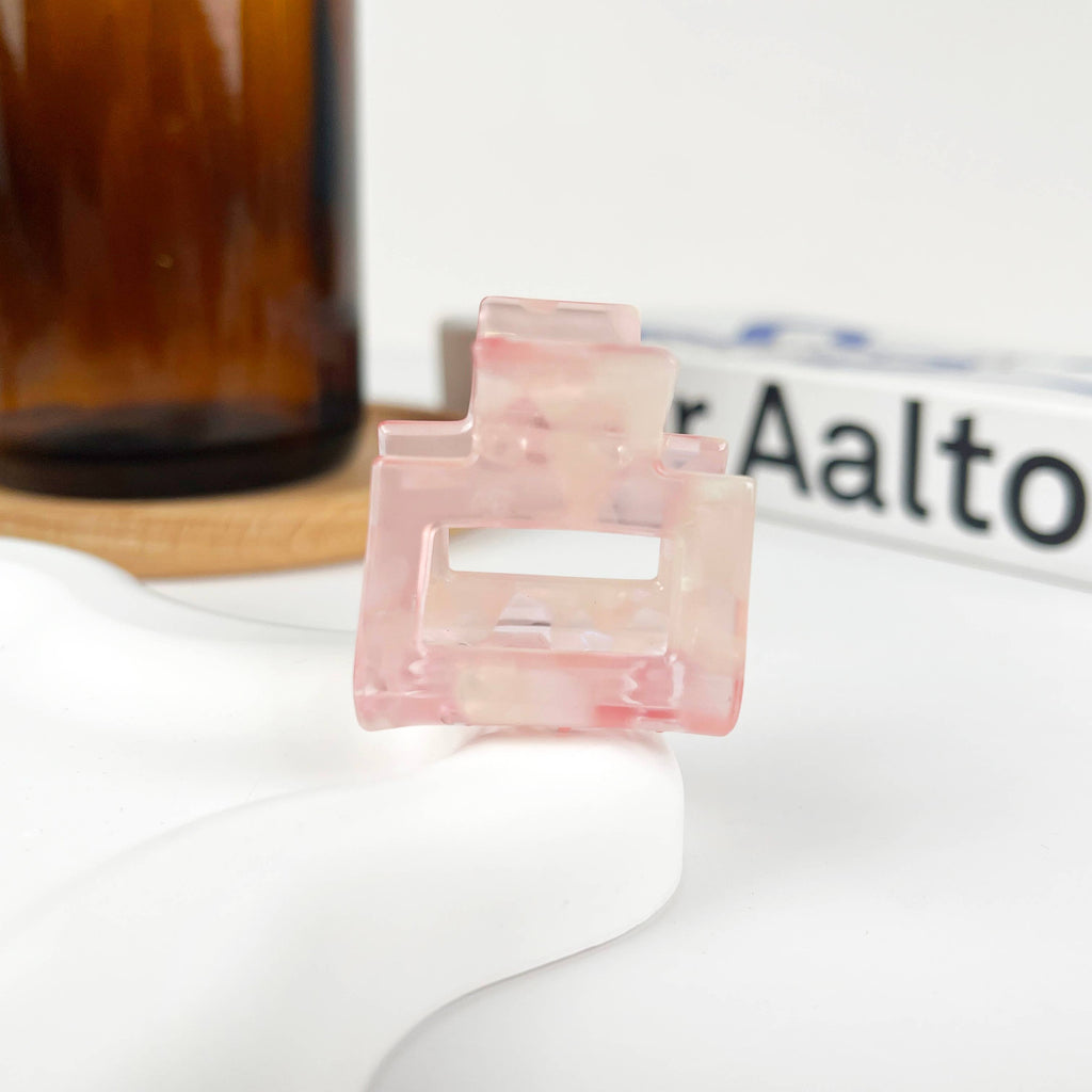 TheDivaSoap - Small Square Claw Clips,Acetate Small Hair Clip