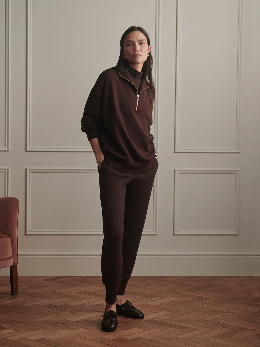 Women's The Slim Cuff Pant 25 | Coffee