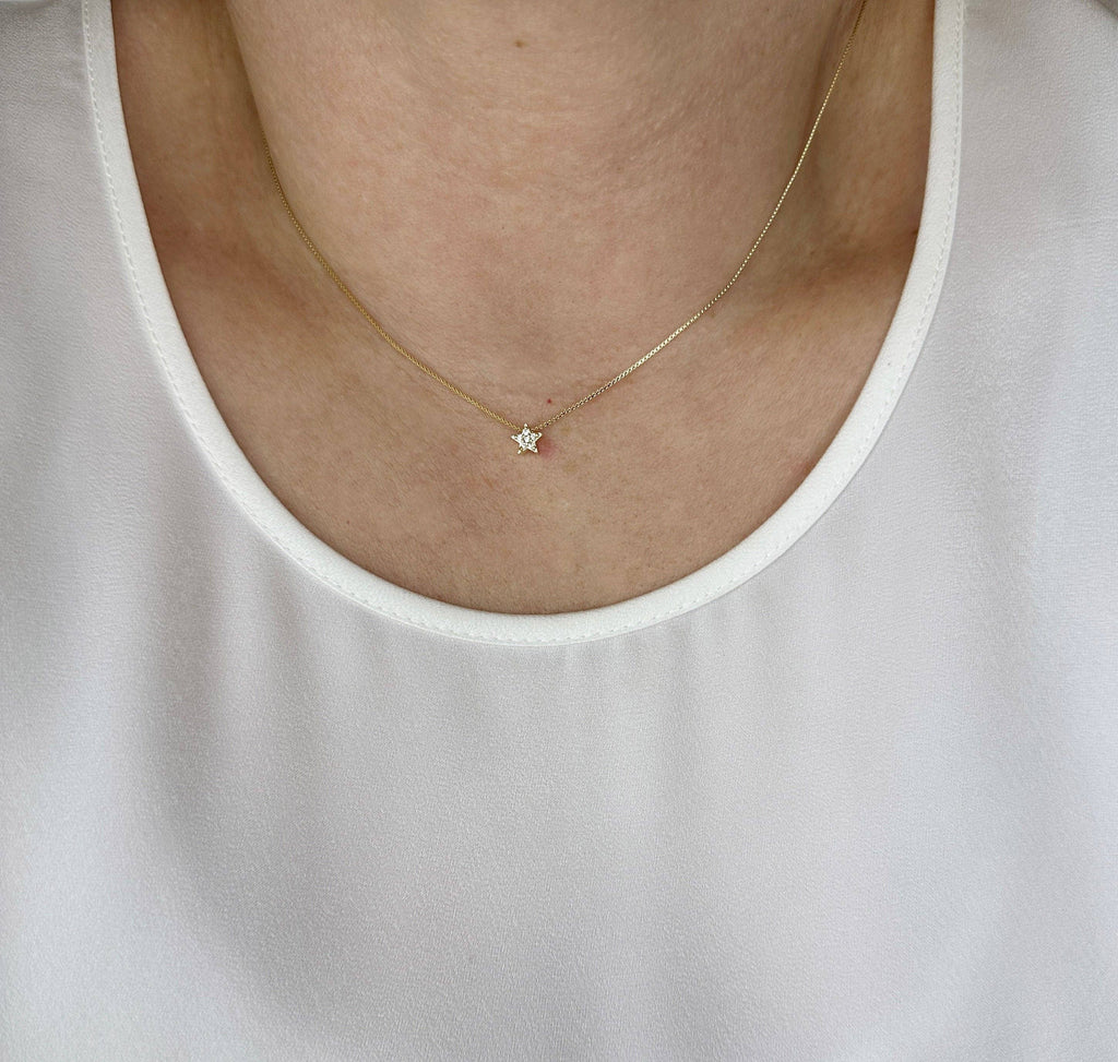 Mini CZ Star Necklace