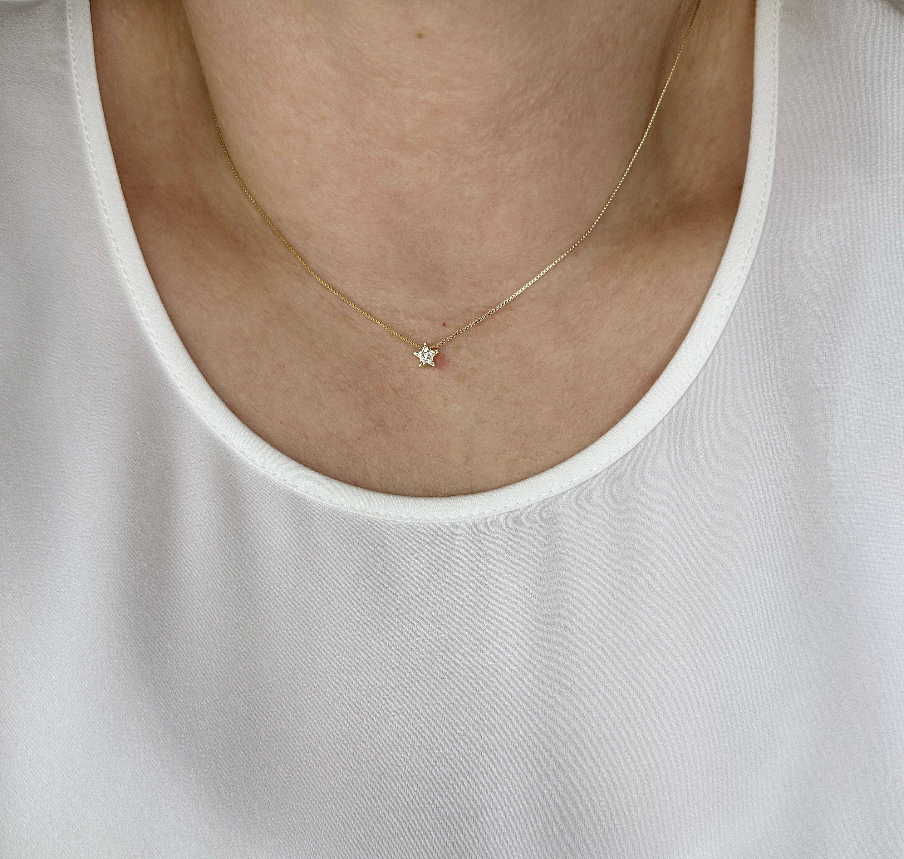 Mini CZ Star Necklace