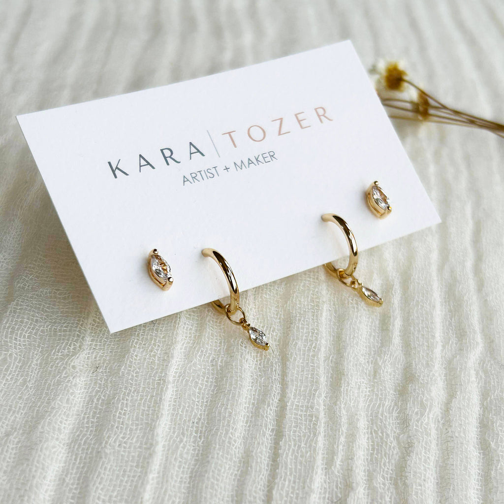 Marquise Hoop Stacking Set #4
