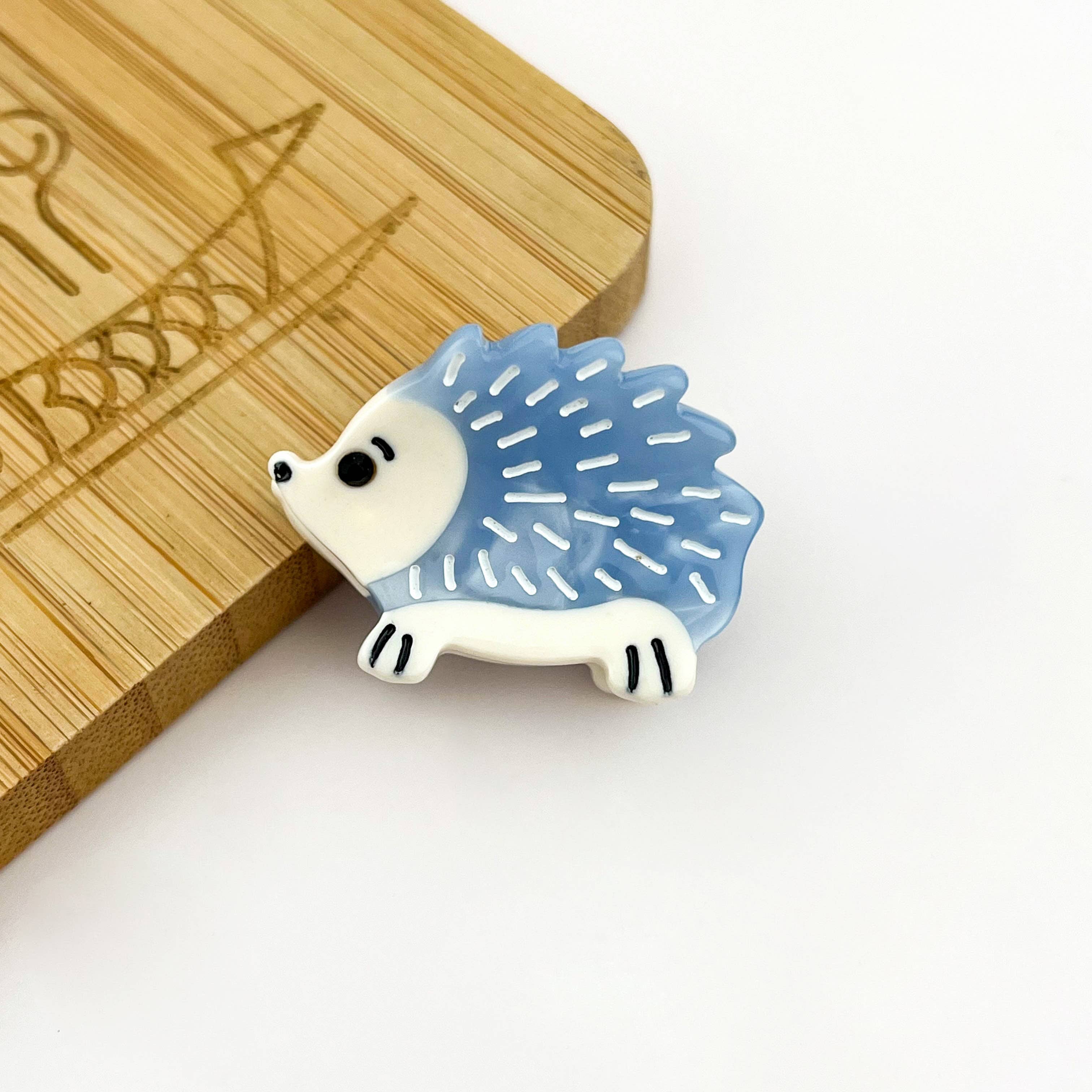 TheDivaSoap - Mini Hedgehog Hair Claw Clip, Animal Hair Clip