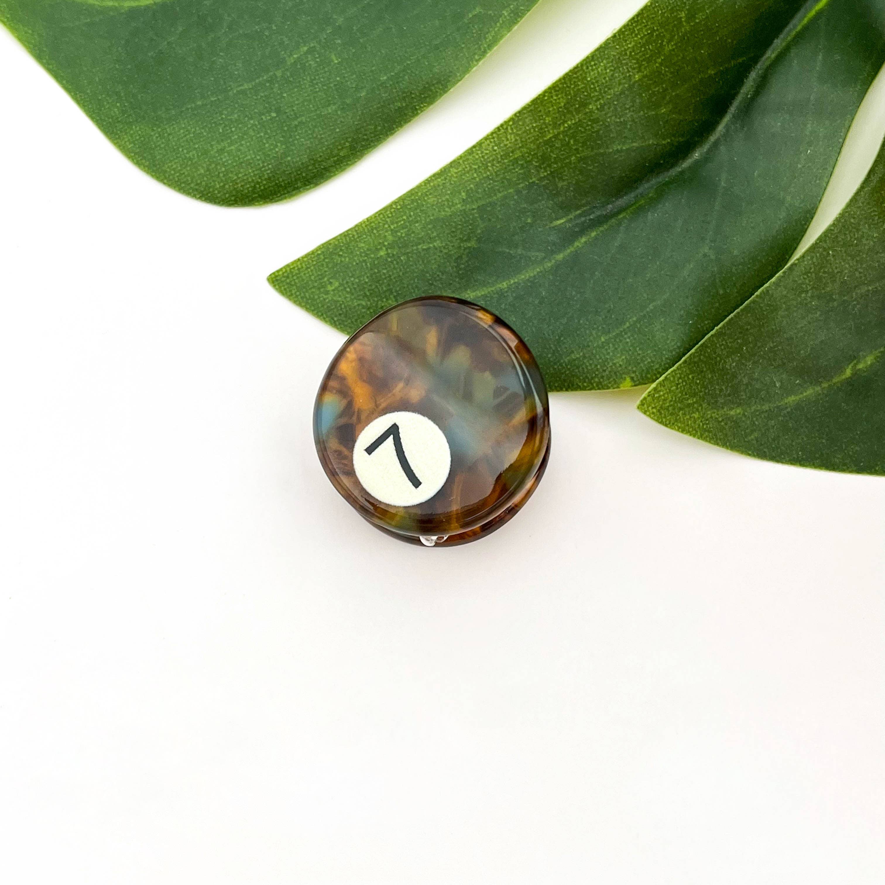 TheDivaSoap - Mini Billiard Ball Acetate Claw Clip, Colorful Hair Clip