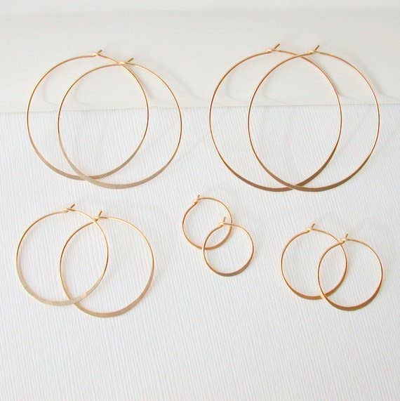 Round Hoops|Silver 1.5"