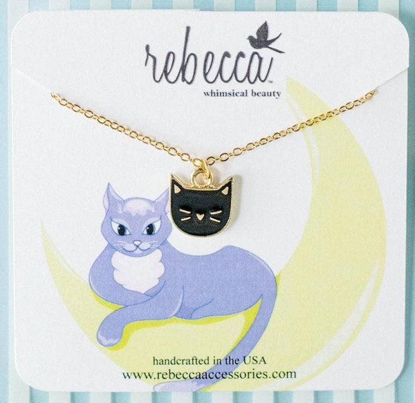 Black Cat Charm Necklace