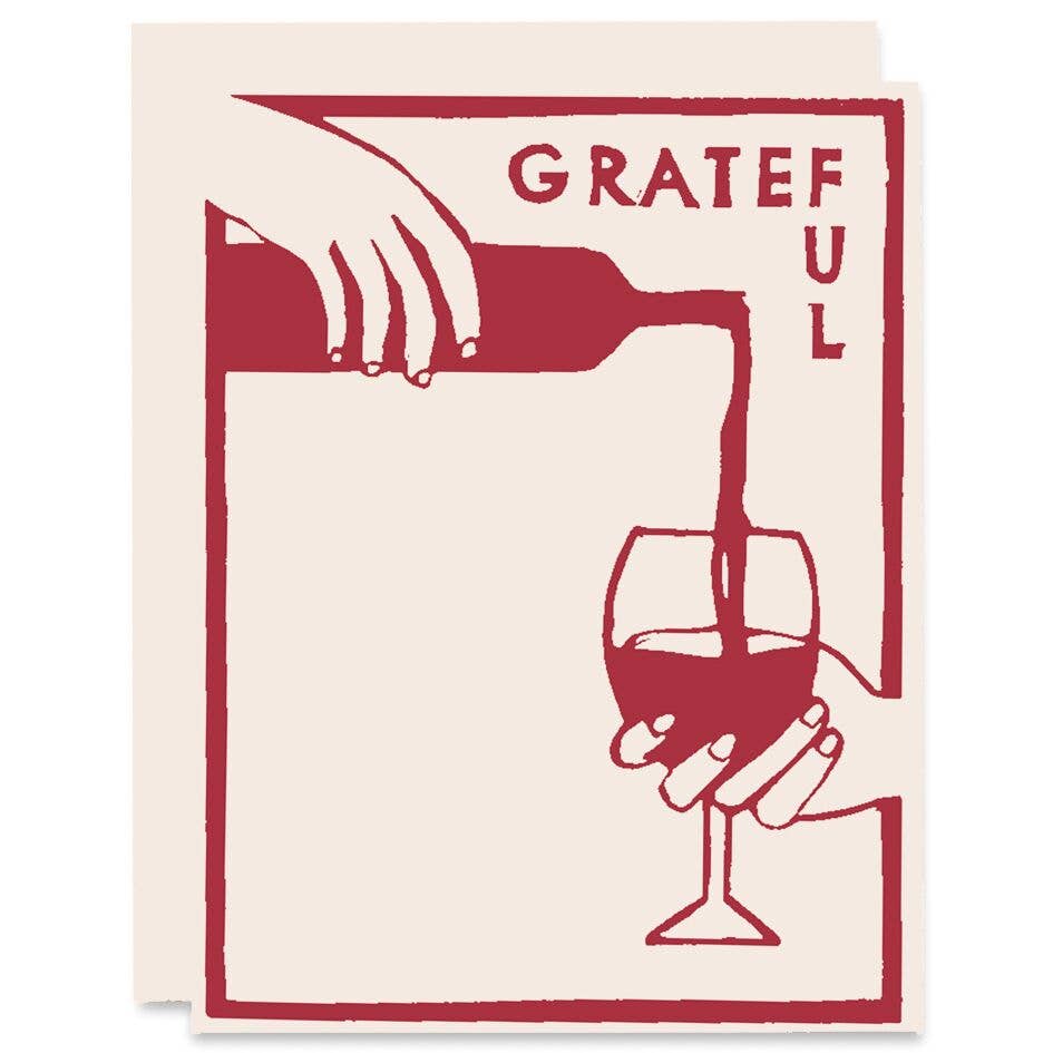 Heartell Press - Grateful Wine Fall Gratitude Card