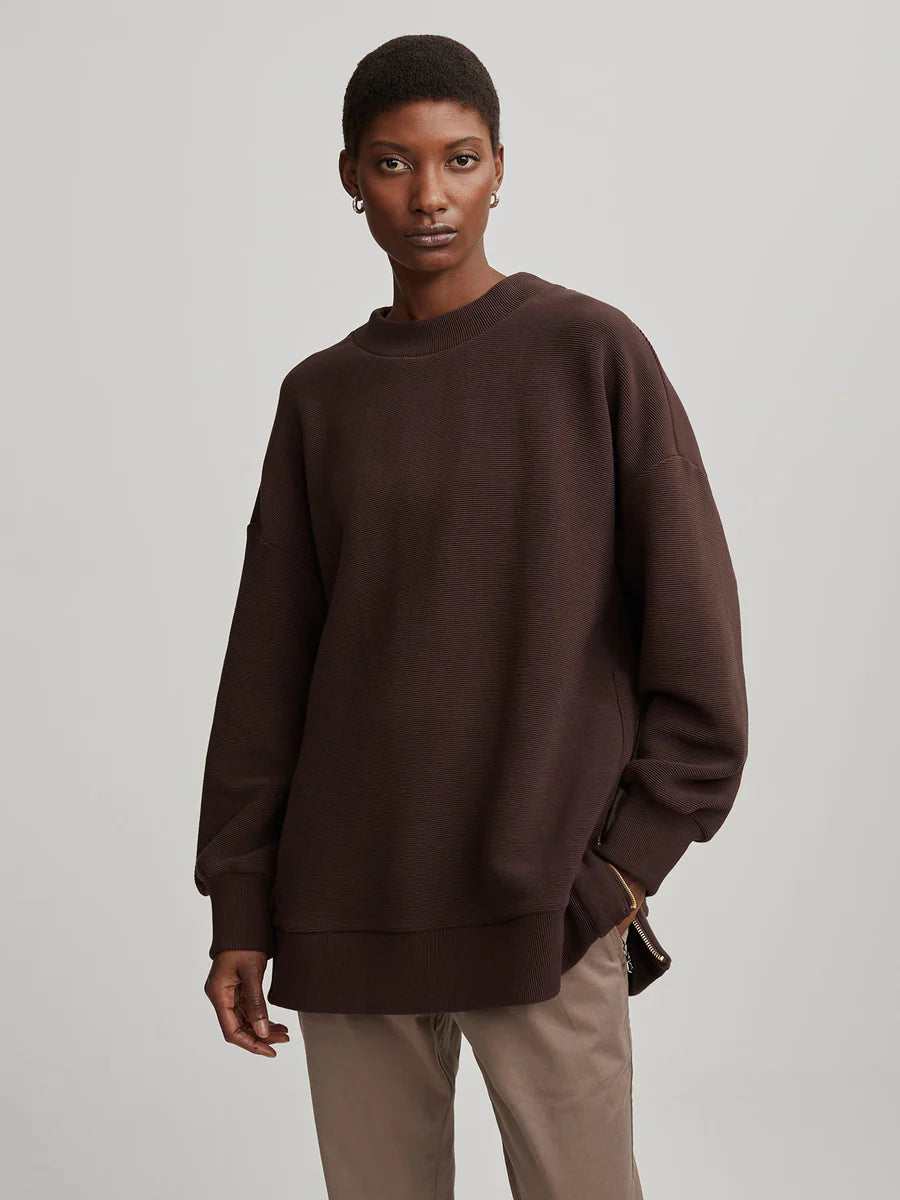 Women's Mae Boyfriend Sweat | Coffee Bean