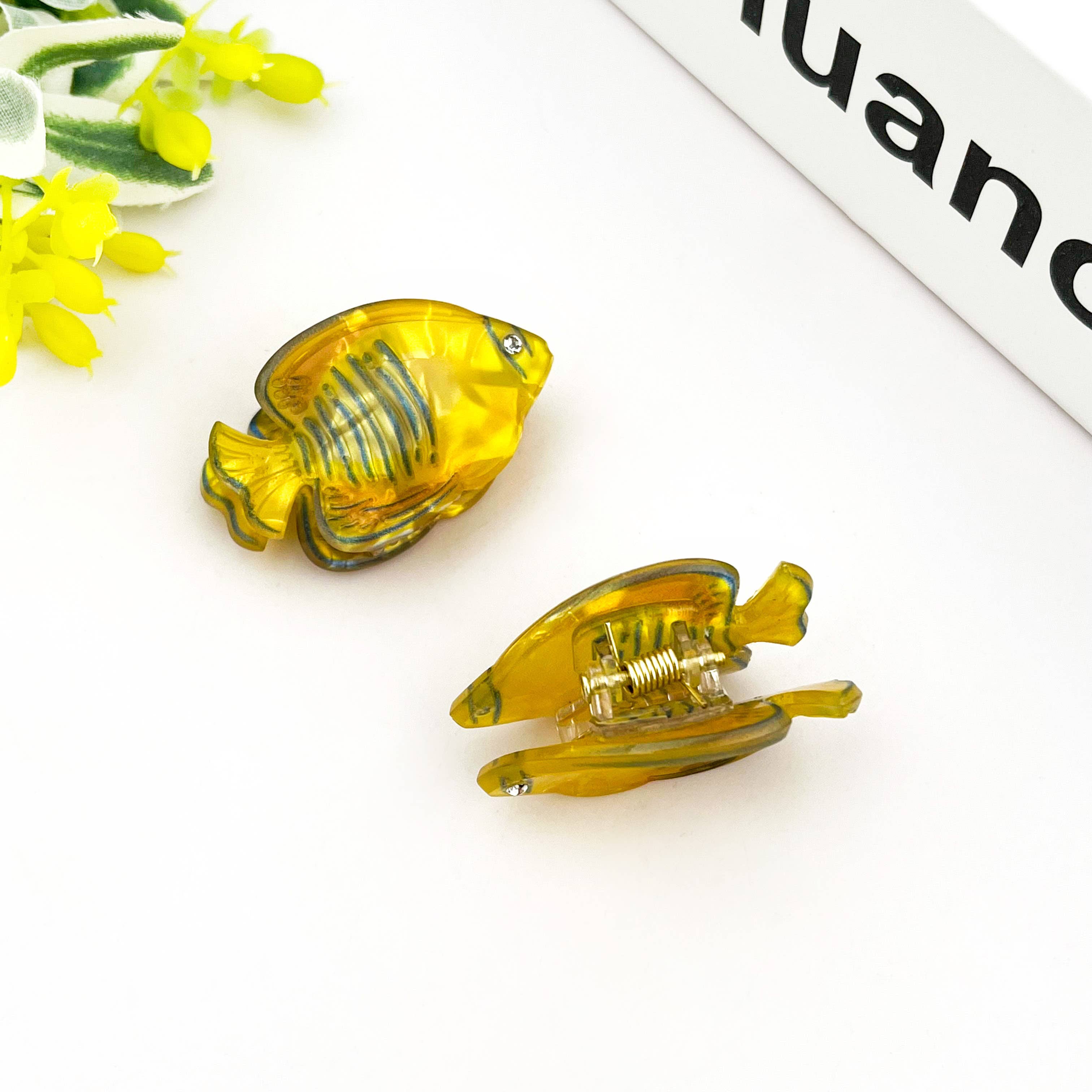 TheDivaSoap - Marine Animal Series Hair Clip, Acetate Mini Claw Clips