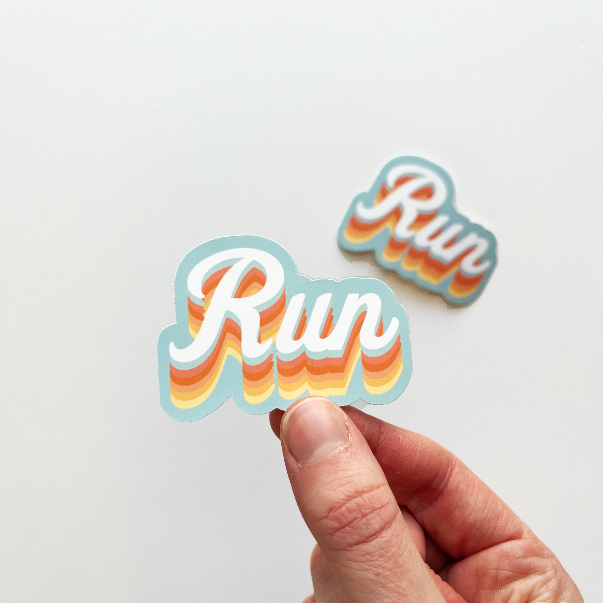 Retro Run Sticker