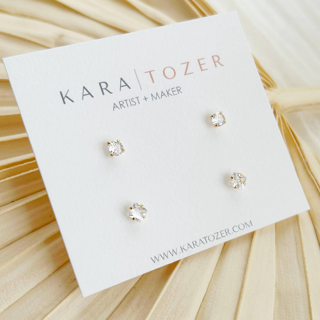 Essential CZ Stud Set