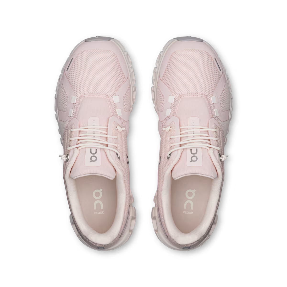 Pair of pink athletic shoes on a transparent background
