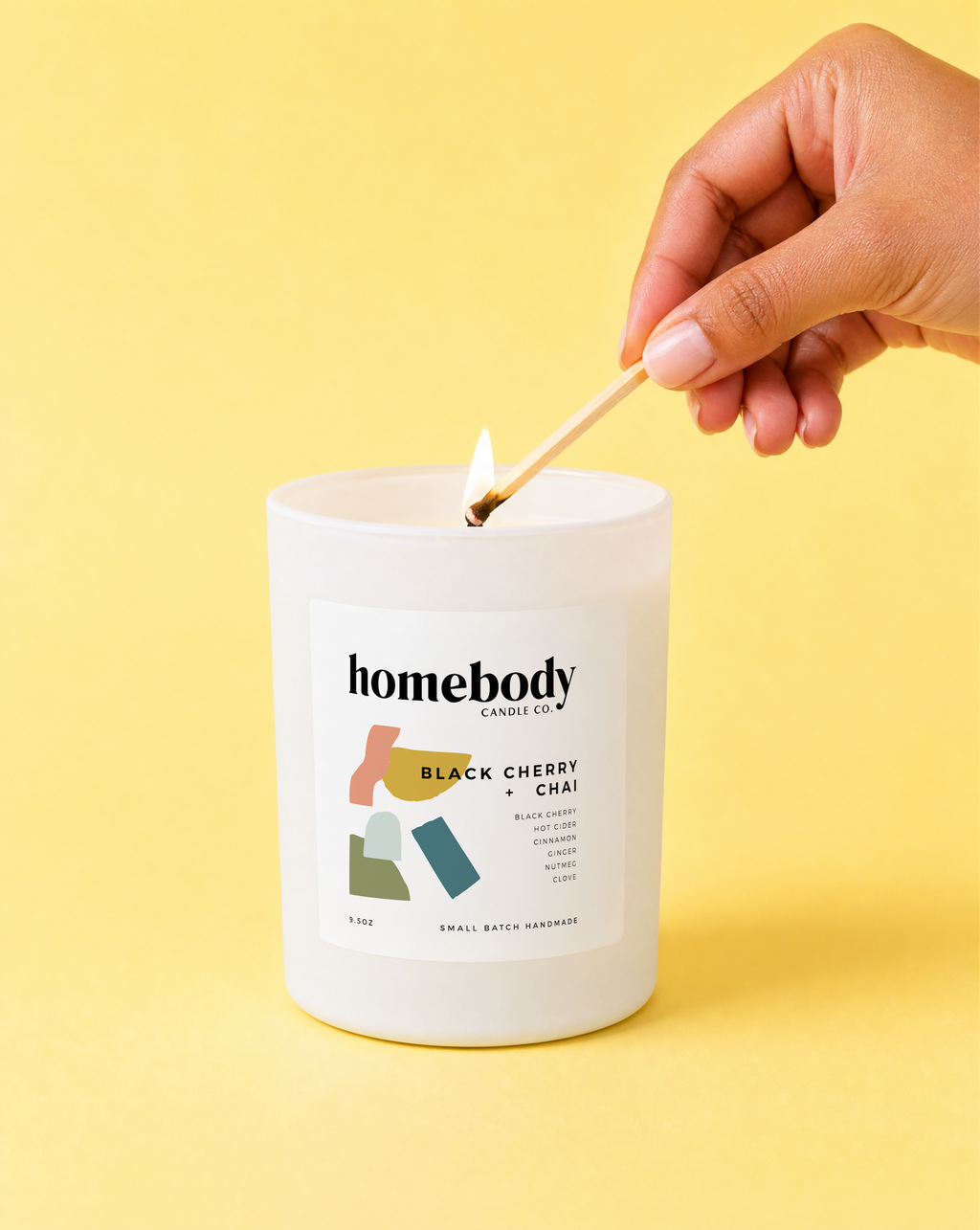 Black Cherry + Chai  Candle