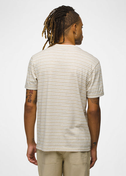 Men's Crew Tee | Oatmeal Stripe