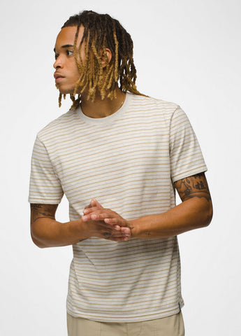 Men's Crew Tee | Oatmeal Stripe