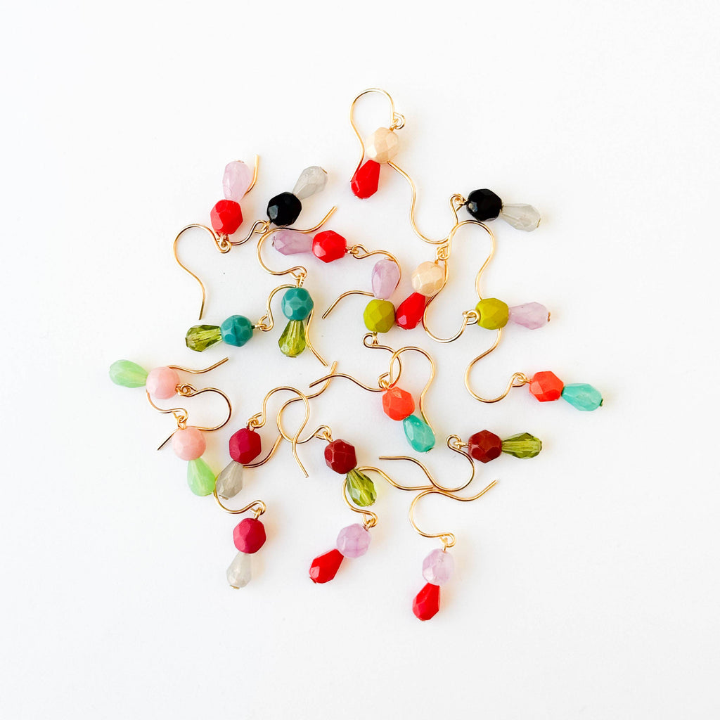 Small Color Drop Earrings