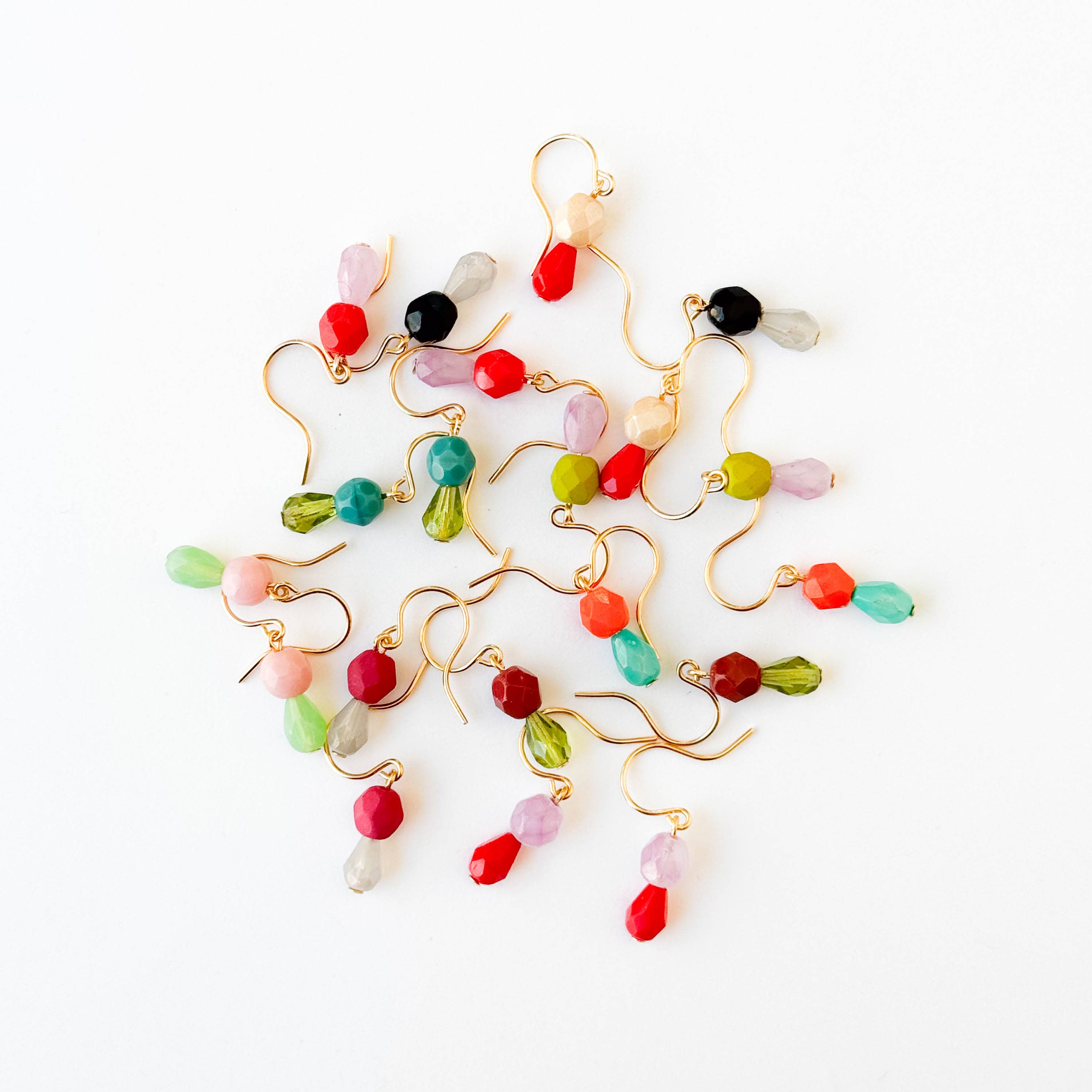 Small Color Drop Earrings